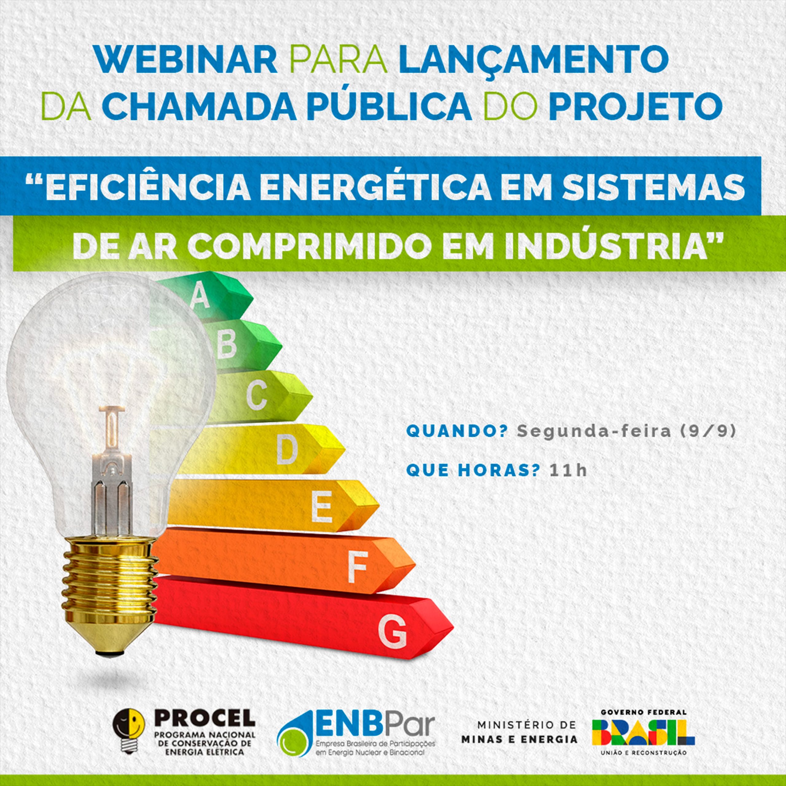 Leia mais sobre o artigo PROCEL abre chamada pública para eficientizar sistemas de ar comprimido